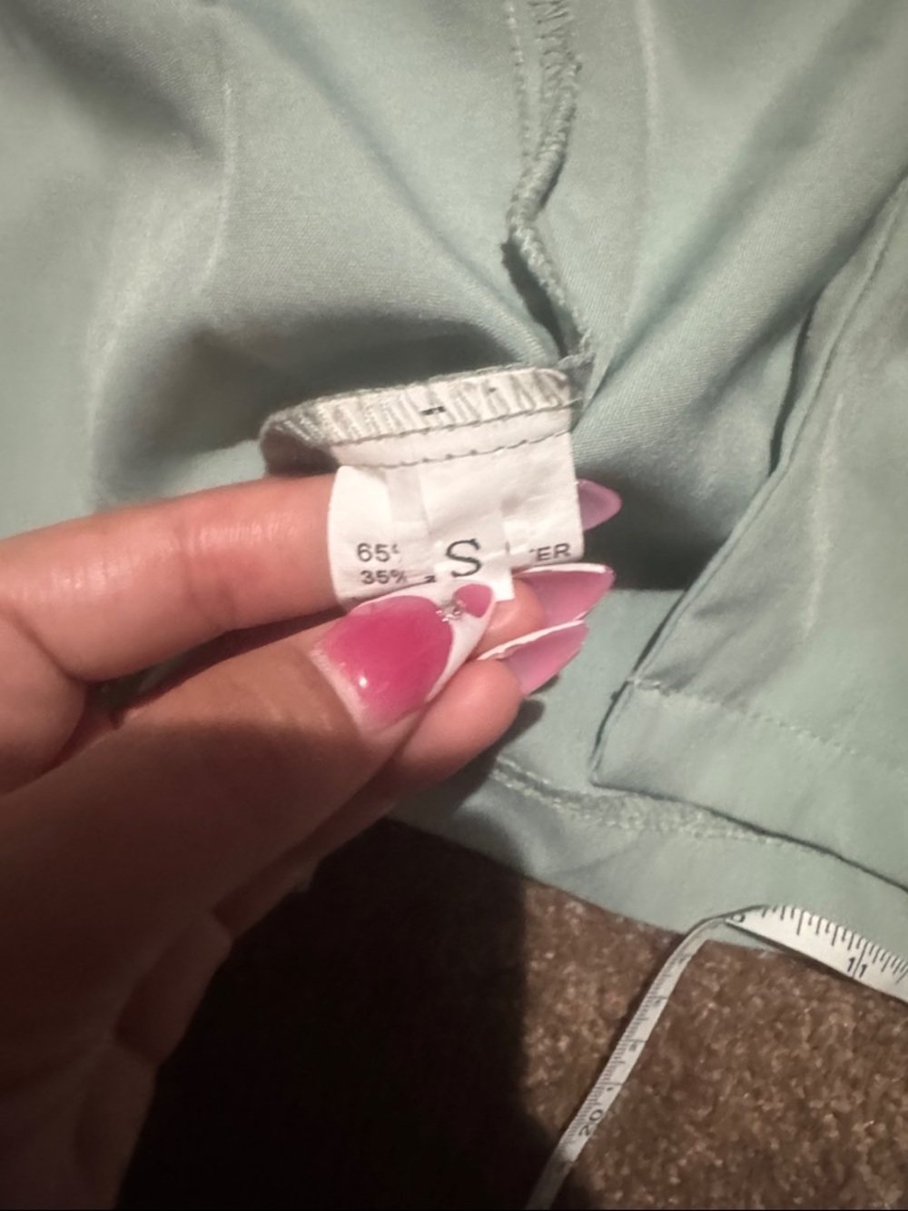 Mint Green Blazer & Short Set with White Tank - Picture 6 of 7